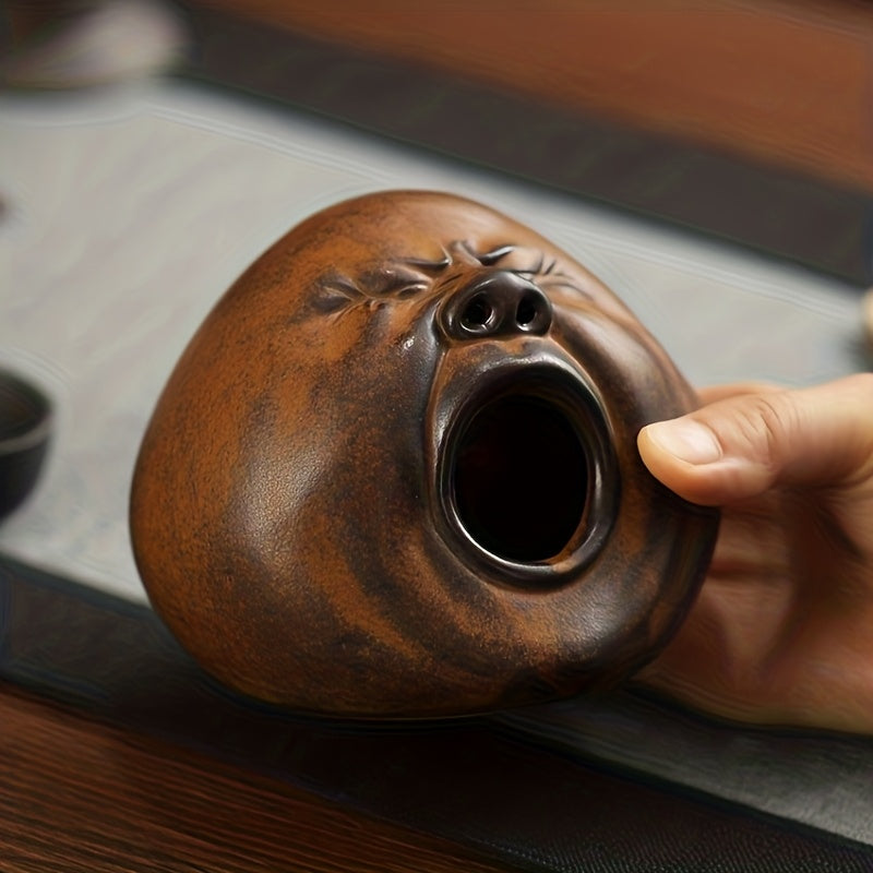 Inspired Asian Art Statue Funny Screaming Face 1pc Ceramic Incense Holder  ShigarakiStyle Zen Meditation Altar Pot Novelty Asian Art Statue for Home  Office Decor Odorless Burner No Scent